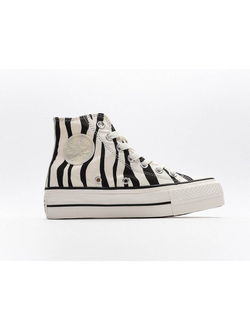 Кеды Converse Lift Platform zebra