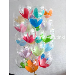 Фонтан 20 шаров "Браш ассорти"