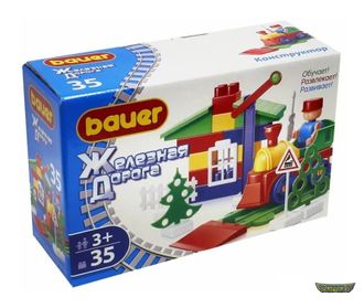 Конструктор Bauer "Железная дорога" 35 деталей. 326