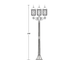 Садово-парковые фонари LONDON  3-S-08(195см)