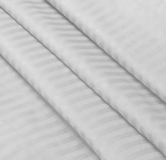 Подушка форма U размер 340  х35 см с искусственным пухом + наволочка Сатин Люкс белый страйп