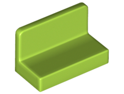 Panel 1 x 2 x 1 with Rounded Corners, Lime (4865b / 6121949 / 6146237)