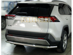 Защита заднего бампера полноразмерная d60 для Toyota RAV4 (2019-...)