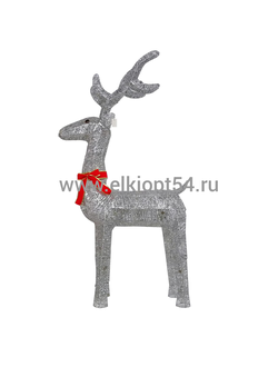 Фигурка светящаяся "Олень" серебряный HT-100cm