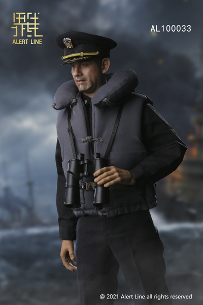 Капитан ВМФ США времен Второй Мировой - Коллекционная ФИГУРКА 1/6 scale WWII U.S.NAVY Destroyer Commander  (AL100033) - Alert Line