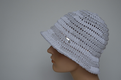 Шляпка Vizio 1245 P белая летняя