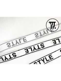 Репсовая лента "STYLE", цв. Белый