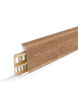 Плинтус напольный 70 мм 2,2м "Идеал Деконика", 221 Дуб янтарный