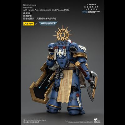 Ультрамарин брат Метаурус (Warhammer 40K) - КОЛЛЕКЦИОННАЯ ФИГУРКА 1/18 Metaurus with Power Axe, Stormshield and Plasma Pistol (JT02786) - JOYTOY