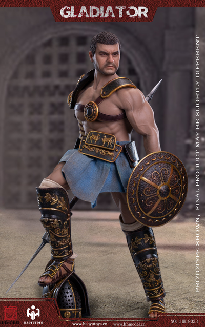 Фракиец, римский гладиатор - Коллекционная ФИГУРКА 1/6 Imperial Army Hunting Ground Fighter Hoplomachus (HH18033) - HHMODEL x HAOYUTOYS