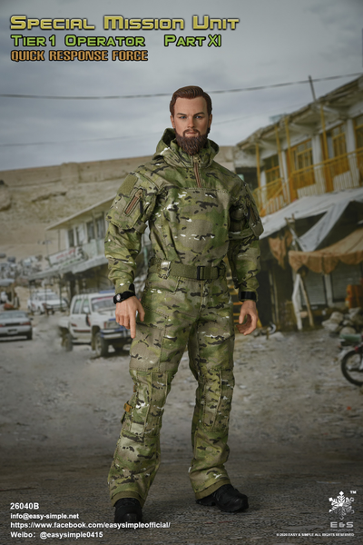 БОЕЦ СИЛ СПЕЦИАЛЬНЫХ ОПЕРАЦИЙ США - Коллекционная ФИГУРКА 1/6 scale SMU Tier 1 Operator Part XI Quick Response Force (26040B) - Easy&Simple