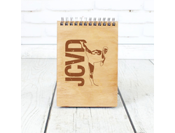 Деревянный Скетчбук Jean-Claude Van Damme, Жан-Клод Ван Дамм №5