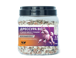 GREEN CUISINE ДРЕССУРА BIG ЗАВИТУШКИ АППЕТИТНЫЕ (МЯГКИЕ РОЛЛЫ С УТИНЫМ МЯСОМ И ТУНЦОМ) 750 ГР