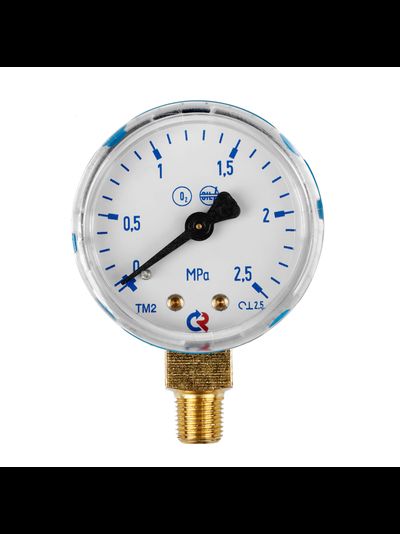 Манометр 2,5 МПа, 1/8 NPT, кислород