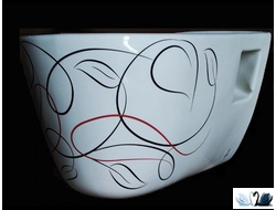 Унитаз подвесной Creavit Bull BL320.00100. Природный дизайн Голова быка