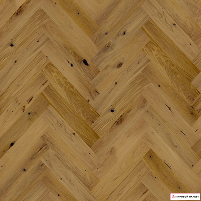 Паркетная доска Barlinek Французская елка Дуб Shetland (Mainland) 130 мм елочка лак шип-паз с микрофаской толщина 14 мм 0.61 м2