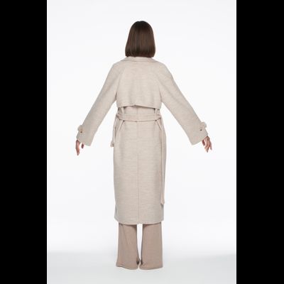 Женское пальто Flirt 619 бежевое 46