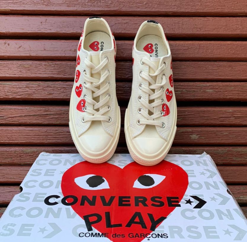 женские converse play белые