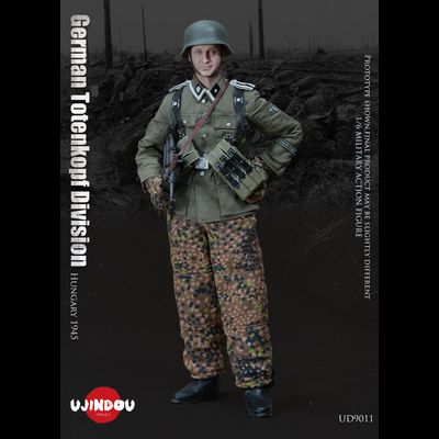 Немецкий разведчик в Венгрии, 1945 г - КОЛЛЕКЦИОННАЯ ФИГУРКА 1/6 WW2 German Totenkopf Division Hungary 1945 (UD9011) - UJINDOU
