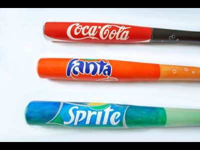 Набор бейсбольных бит COLA FANTA SPRITE