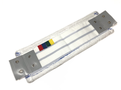 МОП плоский 46 см микрофибра+синий абразив (крепление кнопки) Россия