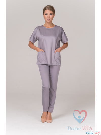 БЛУЗА МЕДИЦИНСКАЯ DR.SUPER &quot;Sky&quot; серая