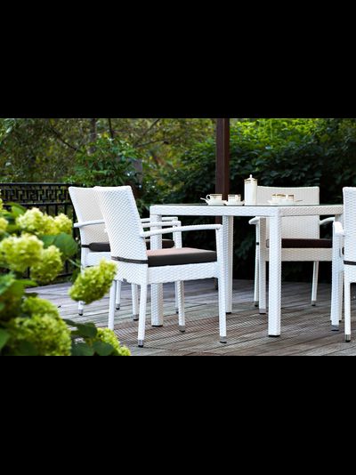 Комплект плетеной мебели Milano белый