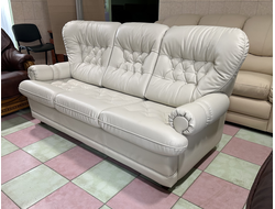 Эксклюзивный финский кожаный диван-кровать, новый.