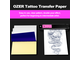 Трансферная бумага для ручного и машинного перевода OZER-M Thermal Transfer Paper, 50шт