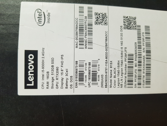 LENOVO LEGION Y540-15IRH 81SX00A4RK ( 15.6 FHD IPS 144Hz I5-9300H RTX2060(6GB) 16GB 512SSD )