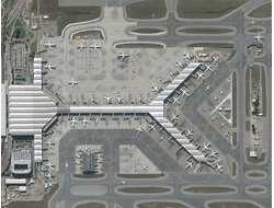 Купить греющую картину с фото аэропорта Гонконга