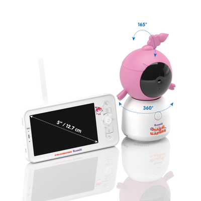 Видеоняня Ramili Baby RV100NUSHA Нюша, Малышарики, с креплением, Wi-Fi моторизированная видеоняня с креплением + монитор с диагональю 12,7 см., интерком, DVR, 2k