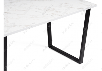 Стол Лота Лофт 120 25 мм сабия / черный матовый