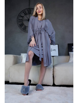 Домашняя одежда Виктория Сикрет 5в1 цвет серый