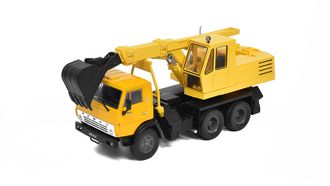 KAMAZ 5511 Rýpadlo EO-3532 1:43 Legendární náklaďáky PRL-u #57 (1/43)