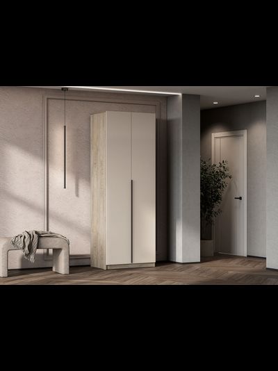 ШК 5 800 шкаф двустворчатый распашной Дуб Эндгрейн/Меланж