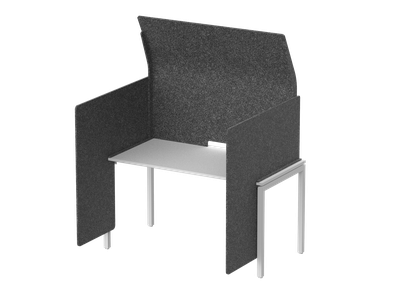 Кабина с высоким экраном-парусом и низкими боковыми стенками-ширмами