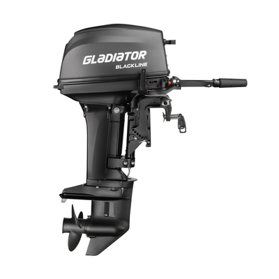 Лодочный мотор GLADIATOR G9.9PRO FHS BLACKLINE черный матовый