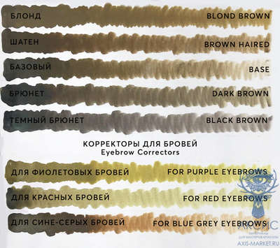 Пигмент для бровей Dark brown (Брюнет), 6 мл, AS-Company by Alina Shakhova