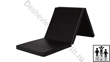 мат спортивный черный 3х секционный