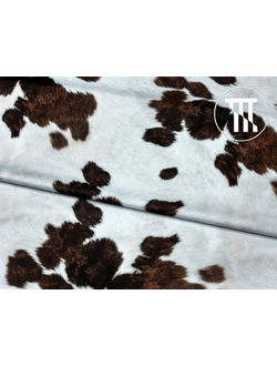 Бифлекс матовый принт Буренка с ворсинками