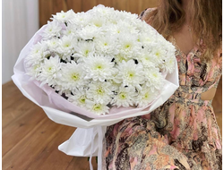 Букет из хризантем  «Облако благодарности»