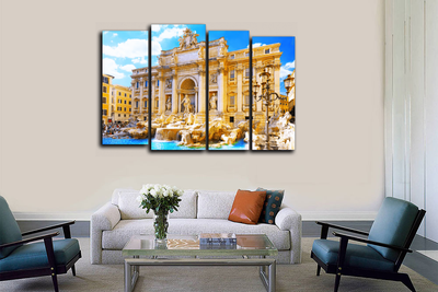 Модульная картина "Фонтан треви"