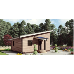 Одноэтажный каркасный дом с одной спальней 75м² (SK23)