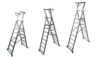 Телескопическая лестница-платформа Krause STABILO