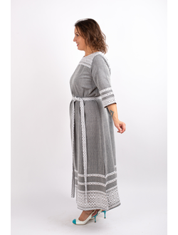 Платье "Лебедушка" ручное ткачество