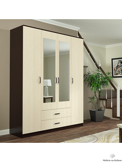 Фиеста шкаф 4-х створчатый