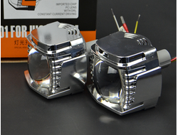 Светодиодные модули LED Aozoom ALPS-01 дальнего света, маски с ДХО и функцией поворотника, крепеж H7/H4, 12v 30W (комплект, 2шт)