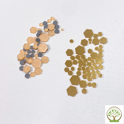 Декор "Соты" 20 гр/золото