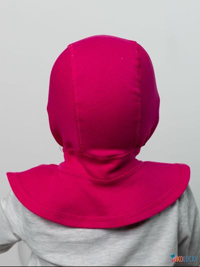 Шапка-шлем 24301-01 95%хлопок 5%лайкра, малиновый 44-46